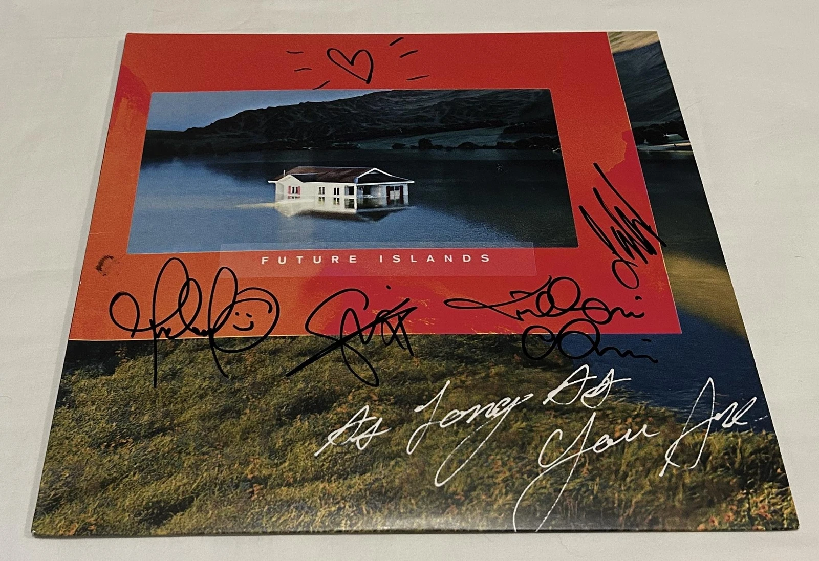 FUTURE ISLANDS SIGNED AS LONG AS YOU ARE VINYL RECORD JSA