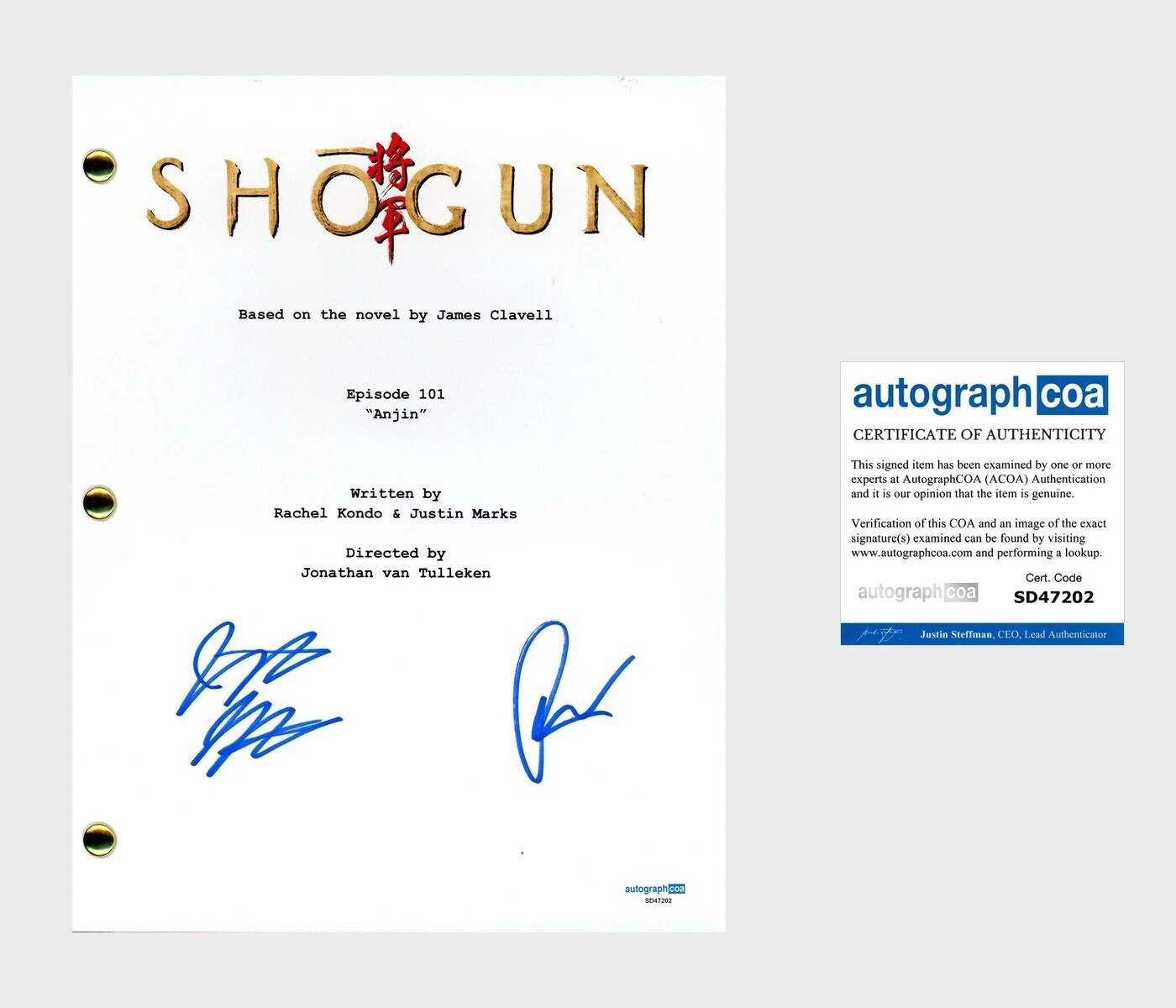 Justin Marks & Rachel Kondo ‘Shogun’ Creators Signed Full Pilot Script ACOA
