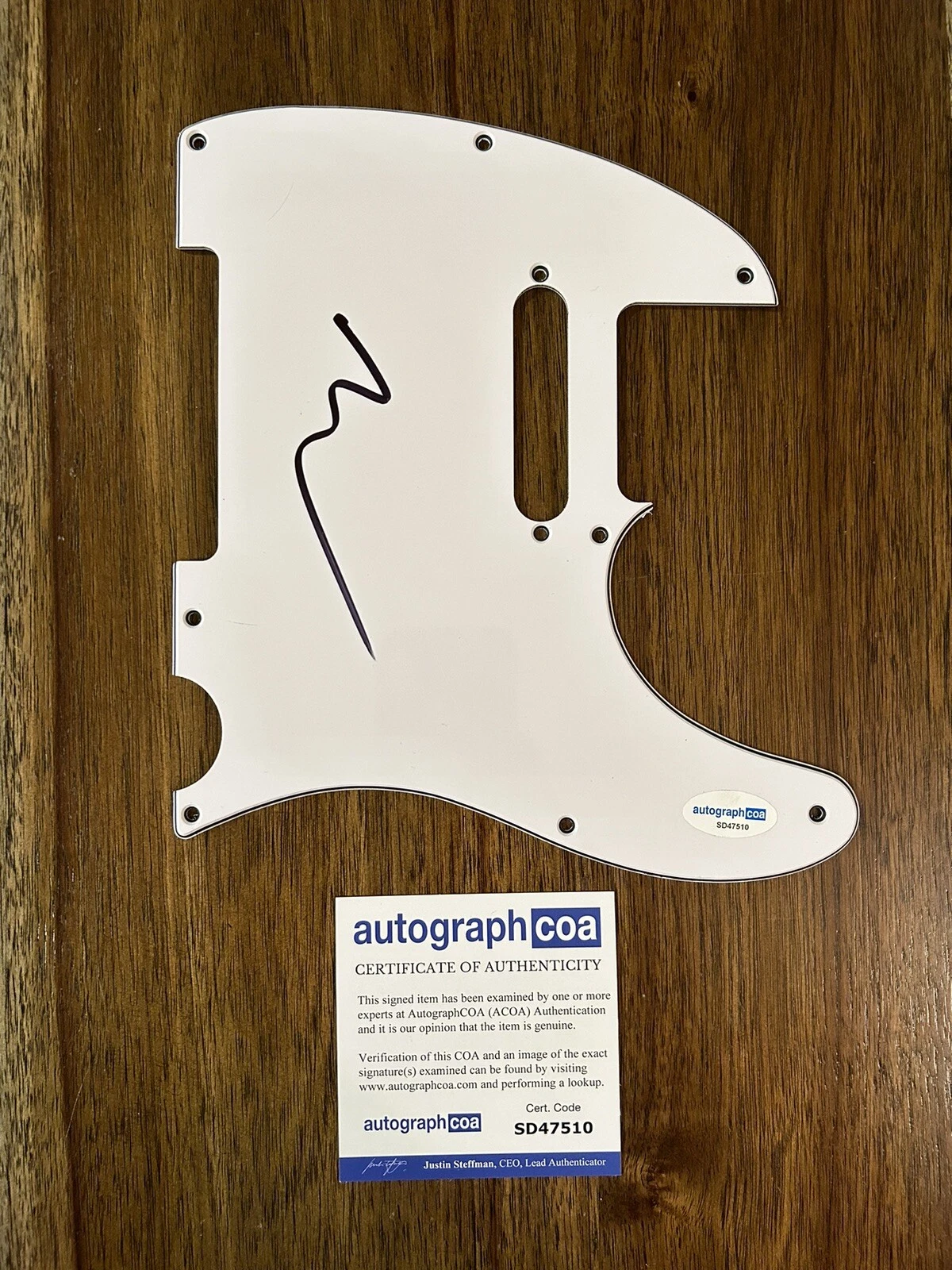 Jeremy Allen White ‘Deliver Me From Nowhere’ Signed Pickguard Springsteen ACOA