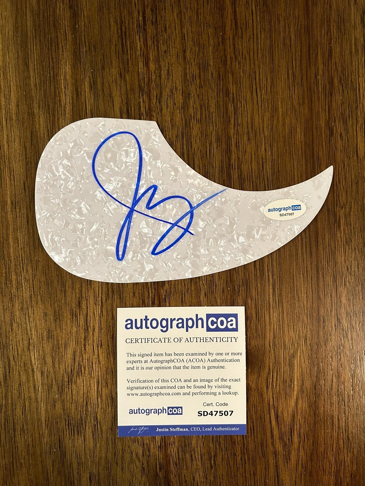 Judy Collins ‘Both Sides Now’ Signed Acoustic Guitar Pickguard ACOA