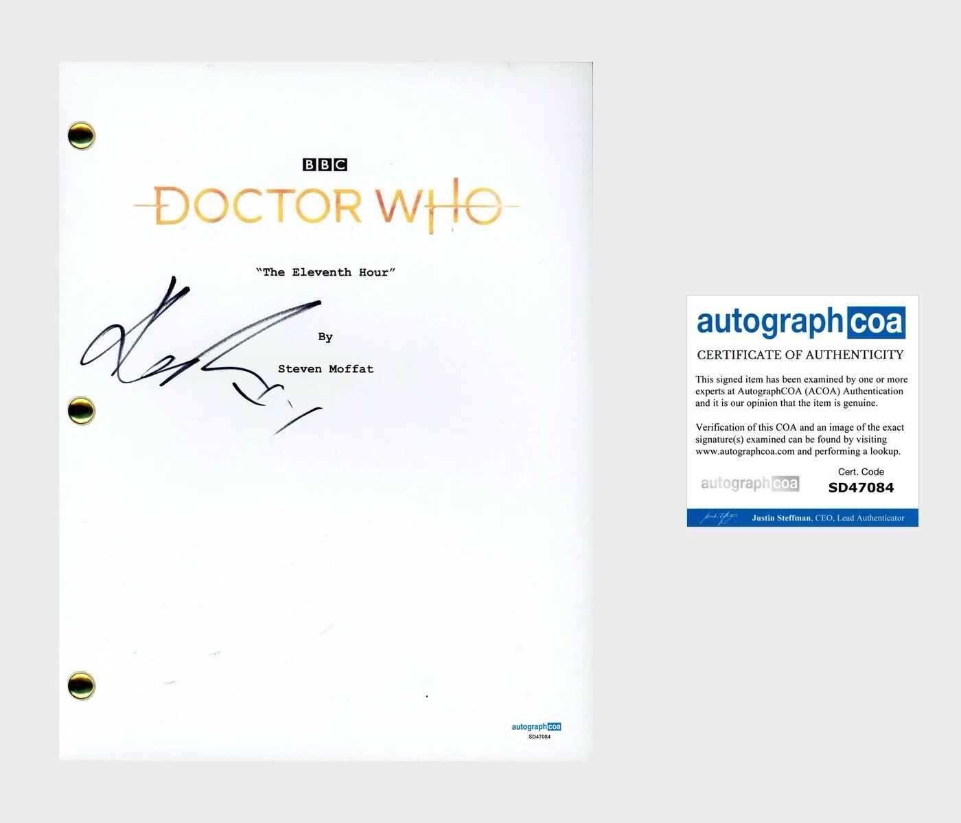 Karen Gillan ‘Doctor Who’ Signed ‘The Eleventh Hour’ Full Episode Script ACOA