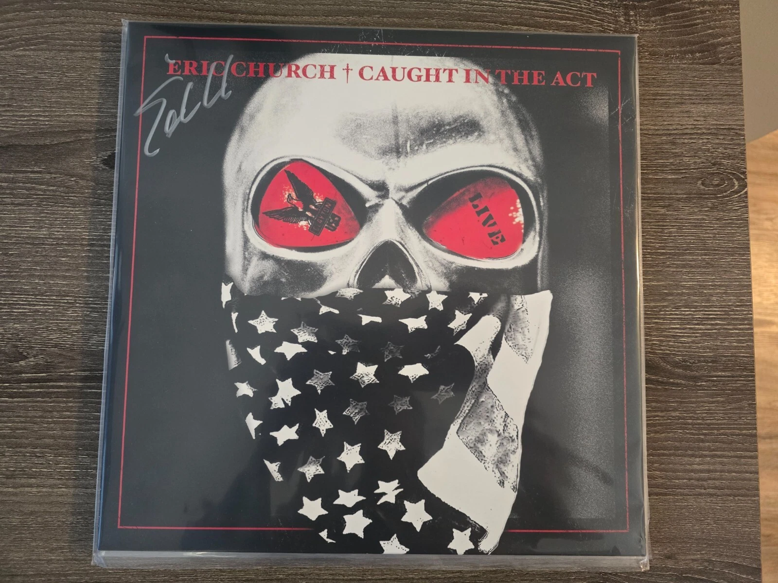ERIC CHURCH AUTOGRAPHED CAUGHT IN THE ACT VINYL RECORD SIGNED SEALED BRAND NEW 2