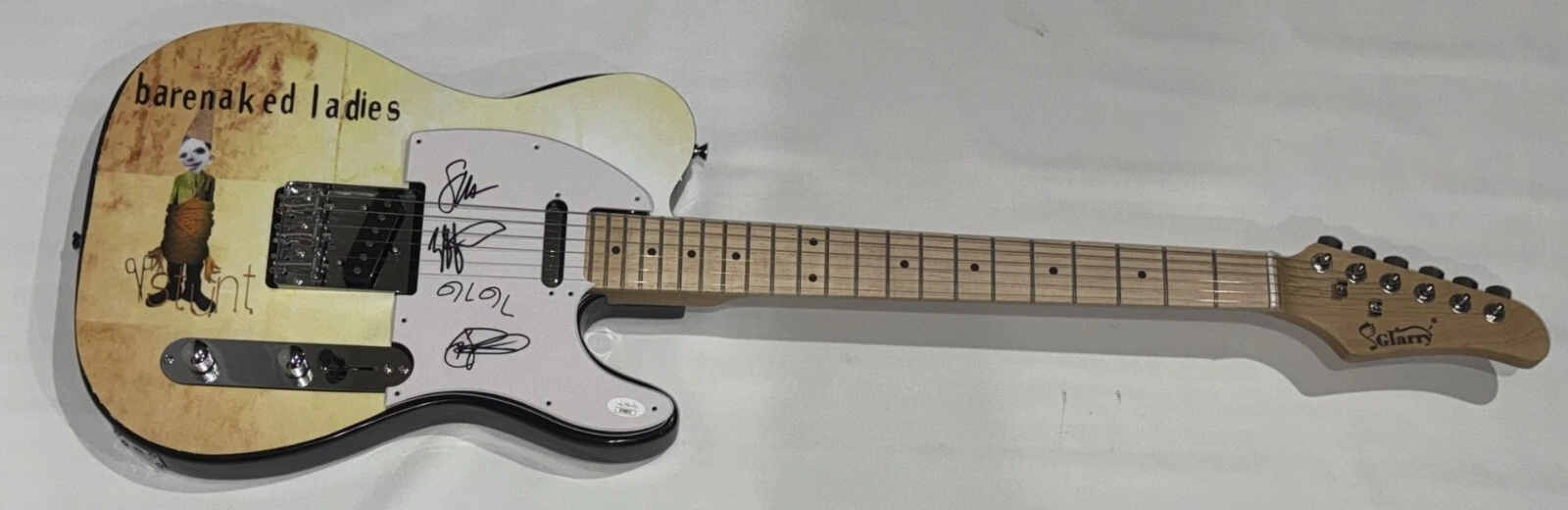 THE BARENAKED LADIES SIGNED CUSTOM STUNT ELECTRIC GUITAR STEVEN PAGE ED JSA COA