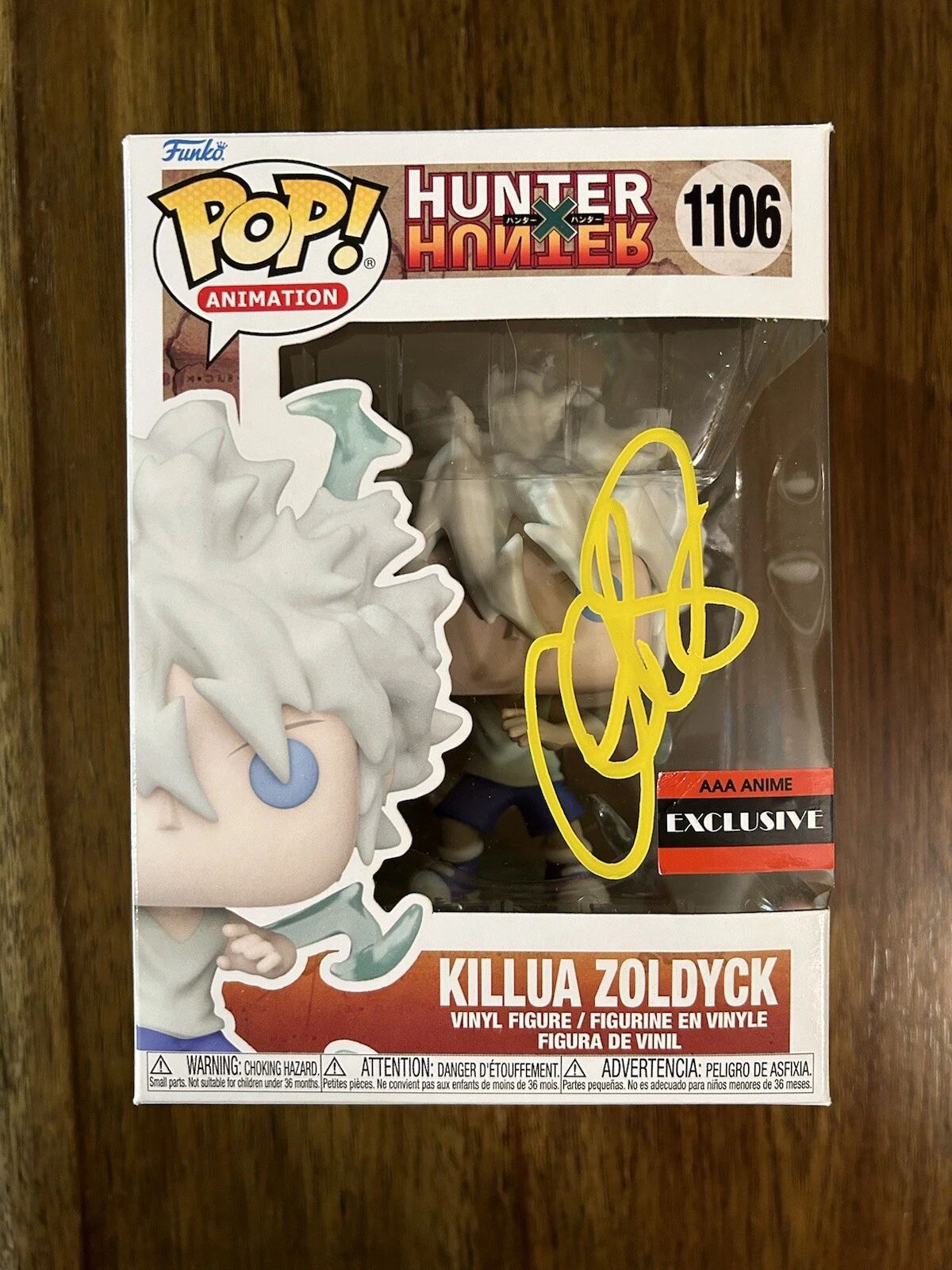 Cristina Vee ‘Hunter X Hunter’ Signed Funko Pop Killua Zoldyck Beckett Certified