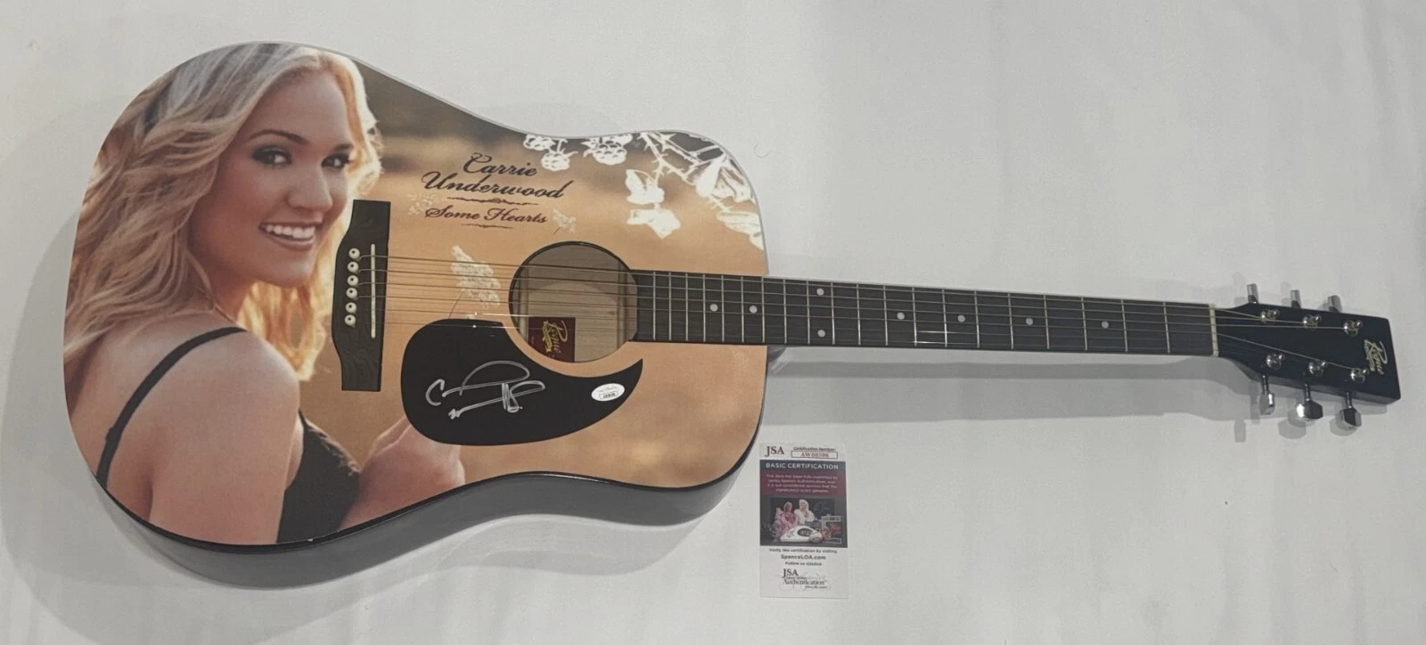CARRIE UNDERWOOD SIGNED CUSTOM SOME HEARTS ACOUSTIC GUITAR COUNTRY JSA COA