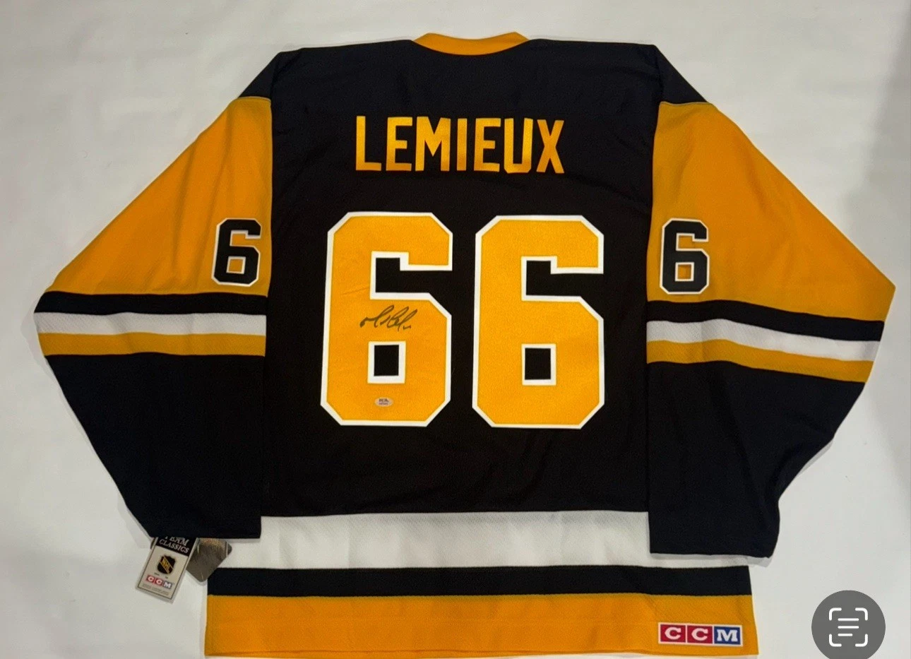 MARIO LEMIEUX SIGNED CCM PITTSBURGH PENGUINS 1992 STANLEY CUP JERSEY PSA COA