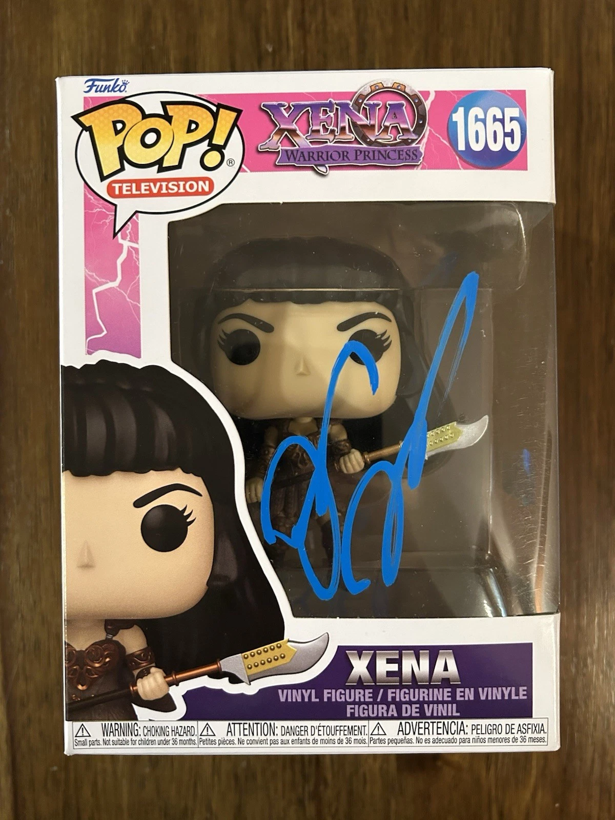 Lucy Lawless ‘Xena Warrior Princess’ Signed Funko Pop Beckett BSA RARE
