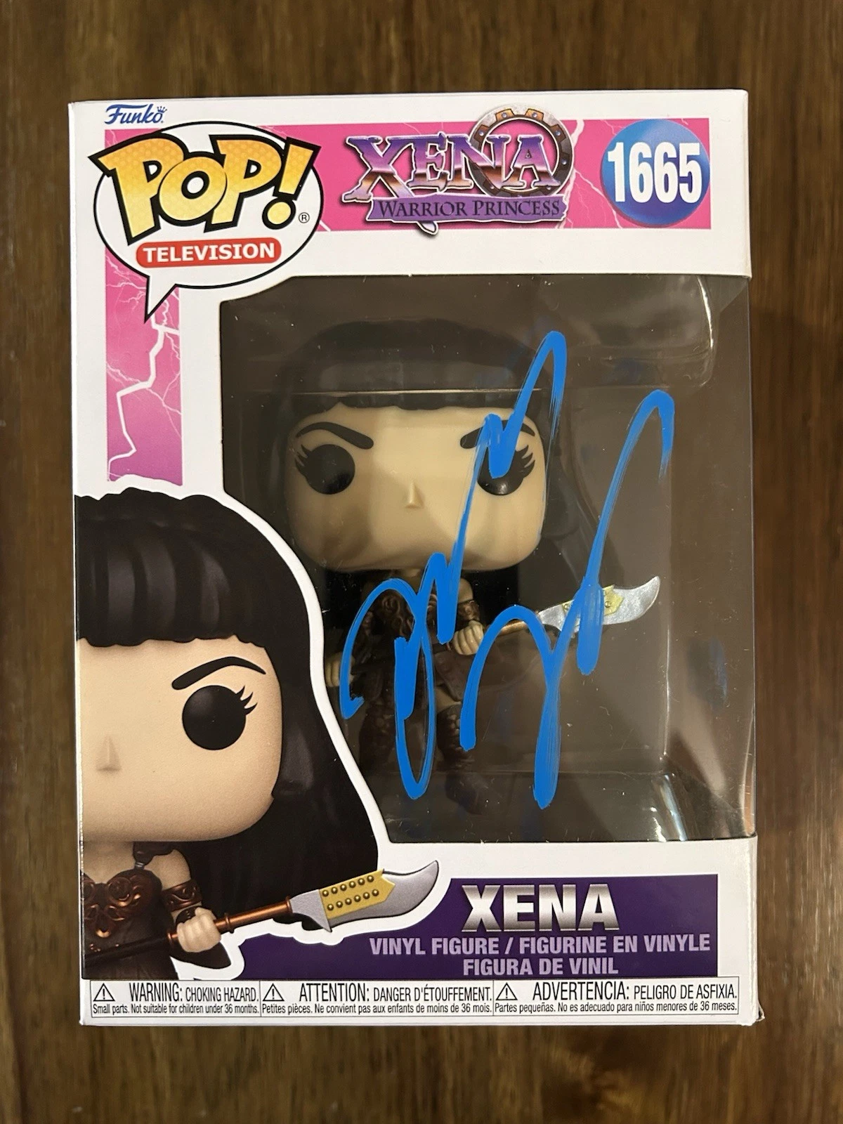 Lucy Lawless ‘Xena Warrior Princess’ Signed Funko Pop Beckett BSA RARE