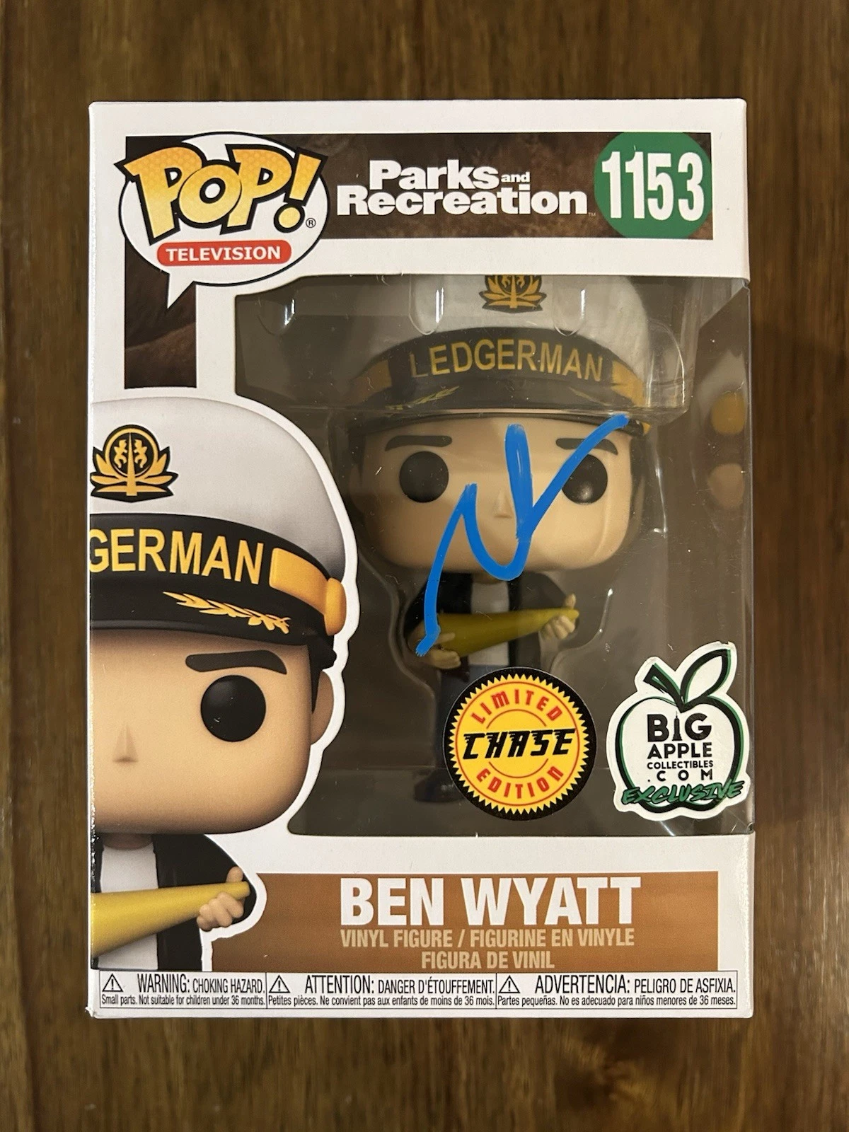 Adam Scott ‘Parks And Rec’ Signed Funko Pop ‘Ben Wyatt’ Beckett Certified