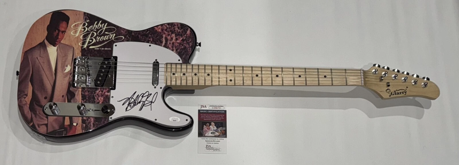 BOBBY BROWN SIGNED CUSTOM DON'T BE CRUEL ELECTRIC GUITAR LEGEND JSA COA