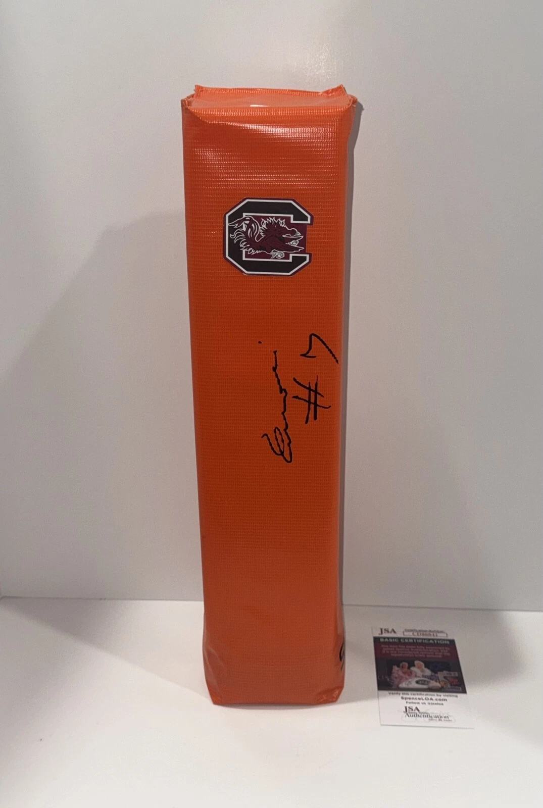 NICK EMMANWORI SIGNED TOUCHDOWN PYLON SOUTH CAROLINA GAMECOCKS JSA COA
