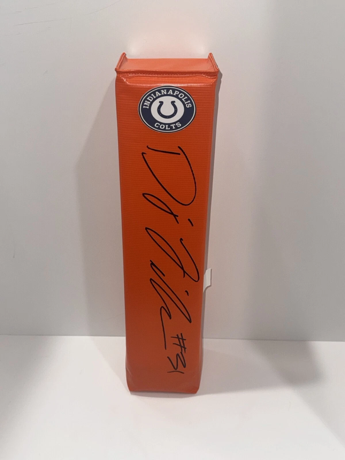 DJ GIDDENS SIGNED TOUCHDOWN PYLON INDIANAPOLIS COLTS D.J. PROOF
