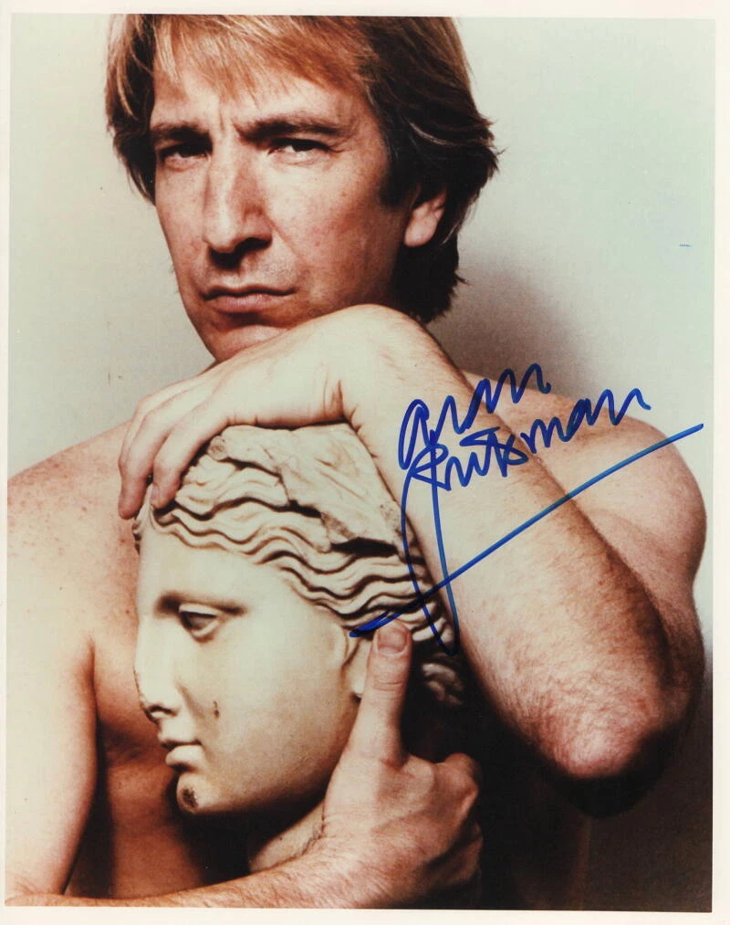 ALAN RICKMAN SIGNED AUTOGRAPH 8×10 PHOTO – SEVERUS SNIPE HARRY POTTER RARE JSA COLLECTIBLE MEMORABILIA