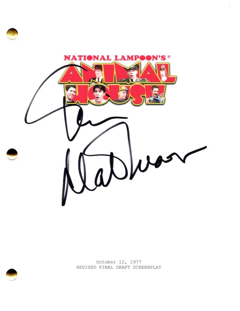 Tim Matheson Signed Autograph National Lampoon's Animal House Movie Script Otter