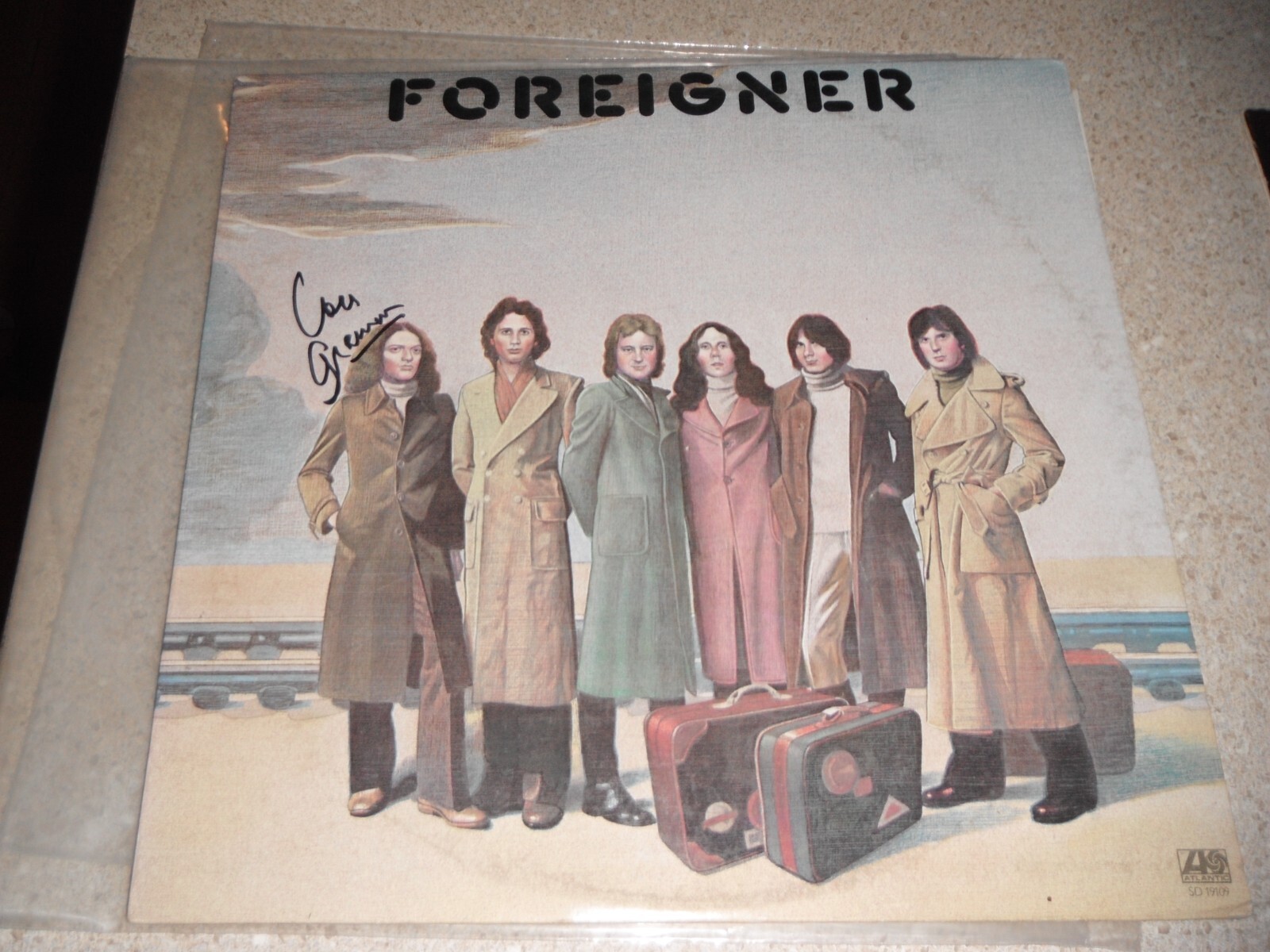 FOREIGNER SIGNED LOU GRAMM FOREIGNER ALBUM