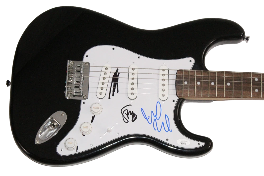 Pearl Jam x3 Signed Autograph Fender Guitar - Mike McCready Stone & Matt JSA COA