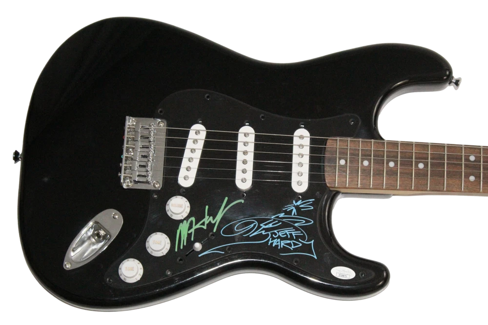 Jeff & Matt Hardy Boyz Signed Autograph Fender Guitar - WWE Champs JSA COA