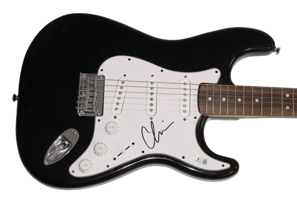 Chino Moreno Deftones Signed Autograph Fender Guitar White Pony w/ Beckett COA