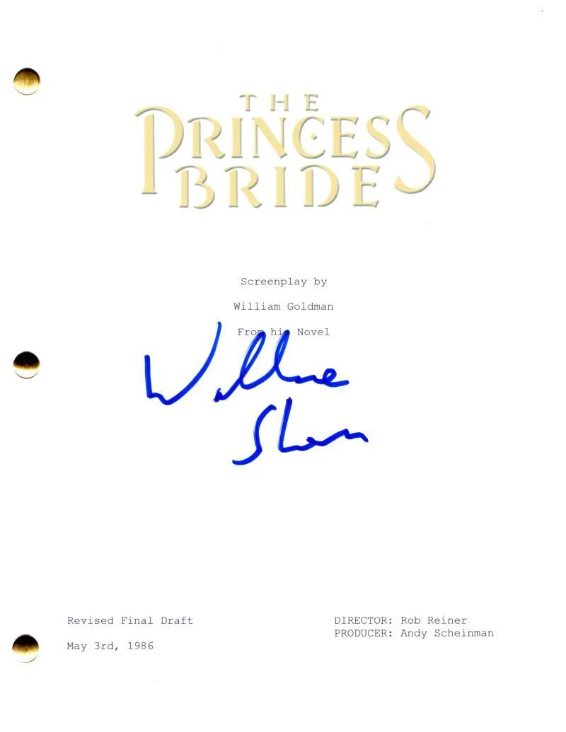 Wallace Shawn Signed Autograph The Princess Bride Full Movie Script Screenplay