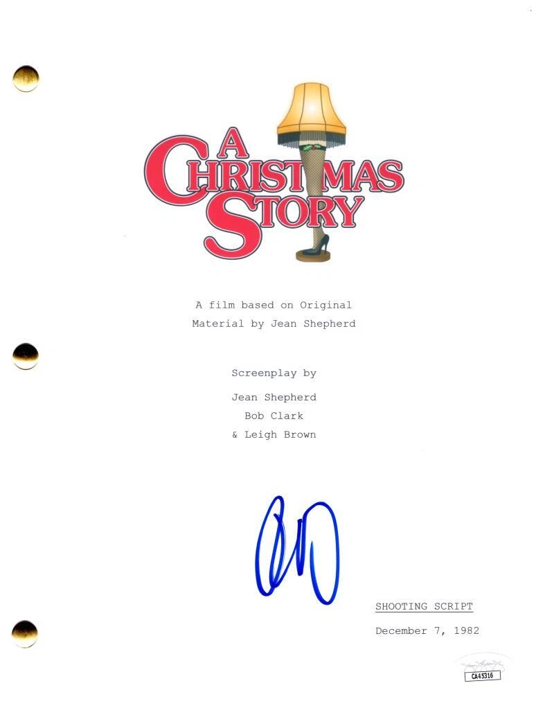 Peter Billingsley Signed Autograph A Christmas Story Movie Script Screenplay JSA