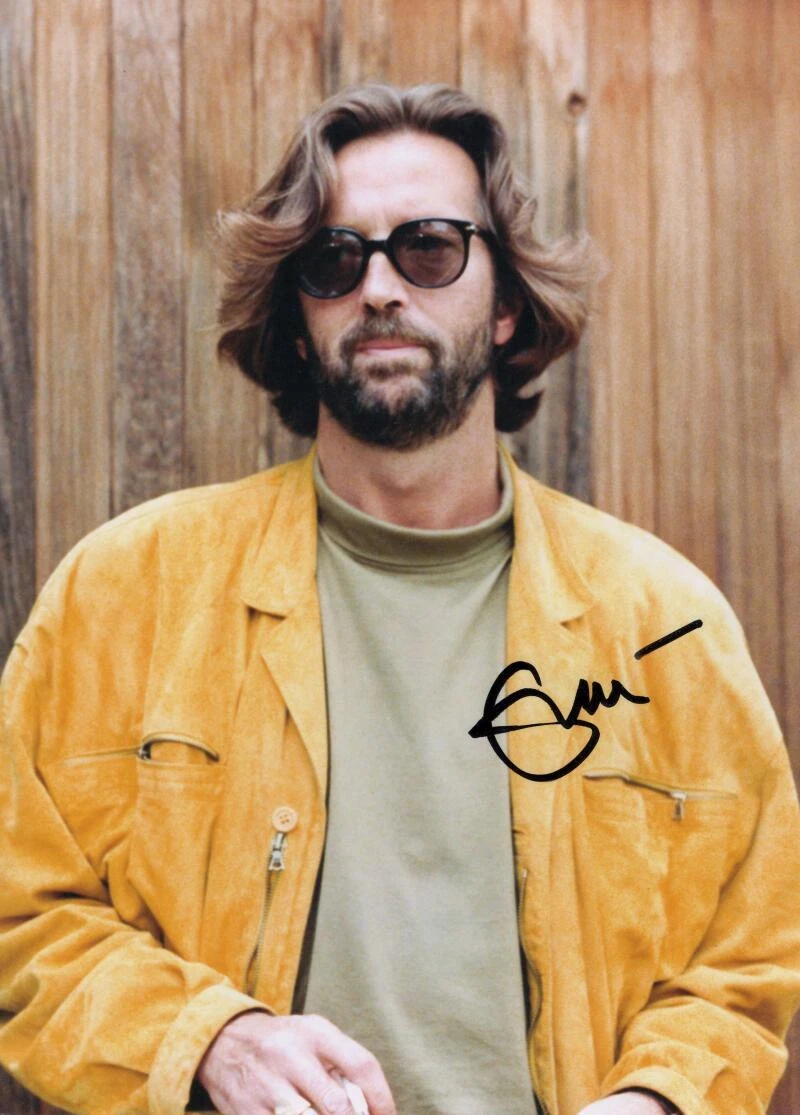 Eric Clapton Cream Signed Autograph 6x8 Photo - The Yardbirds w/ Beckett COA