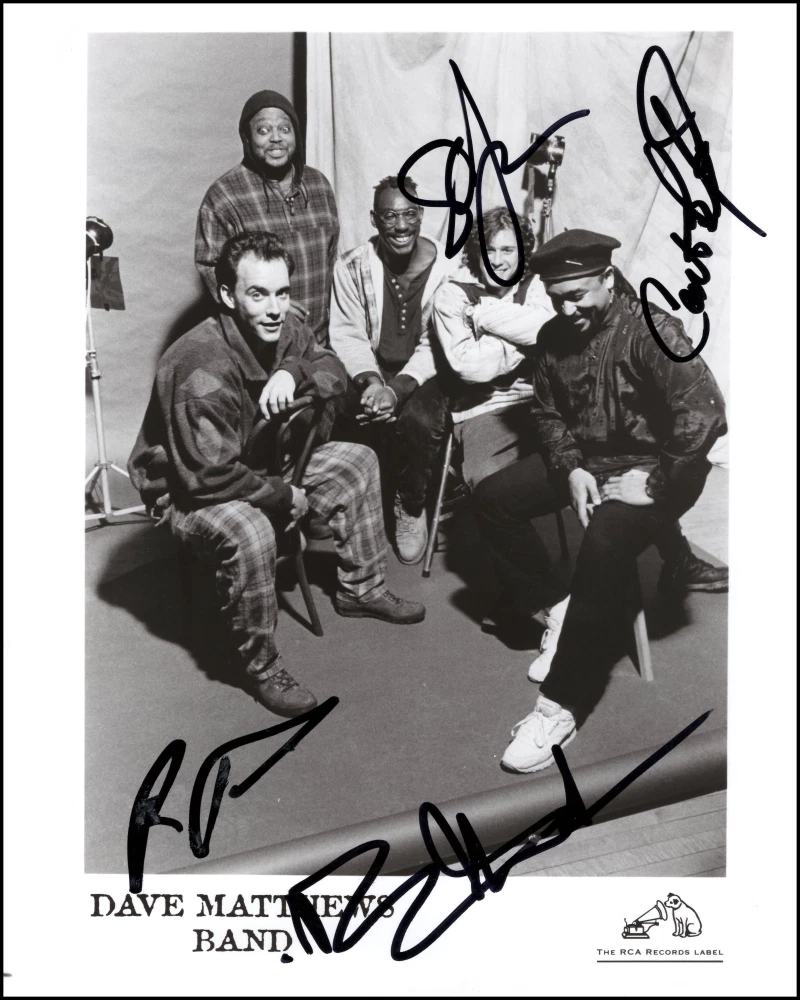 Dave Matthews Band x4 Signed Autograph 8x10 Photo Photograph DMB w/ Beckett COA
