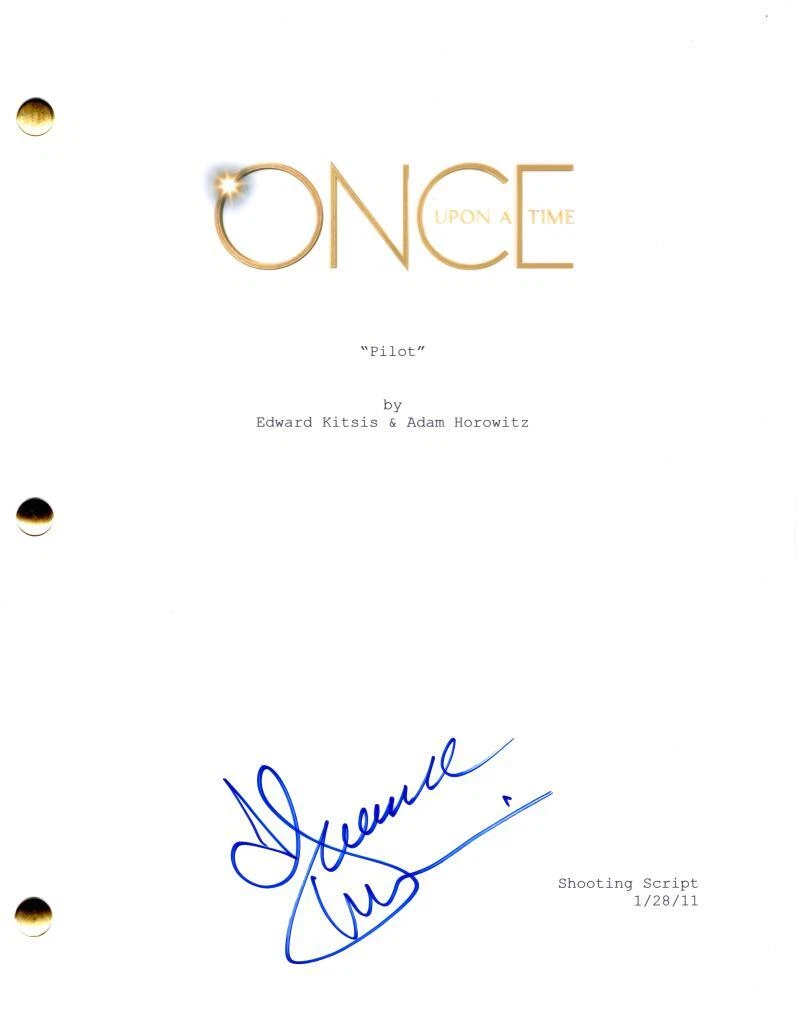 Jennifer Morrison Signed Autograph Once Upon A Time Full Pilot Script Screenplay