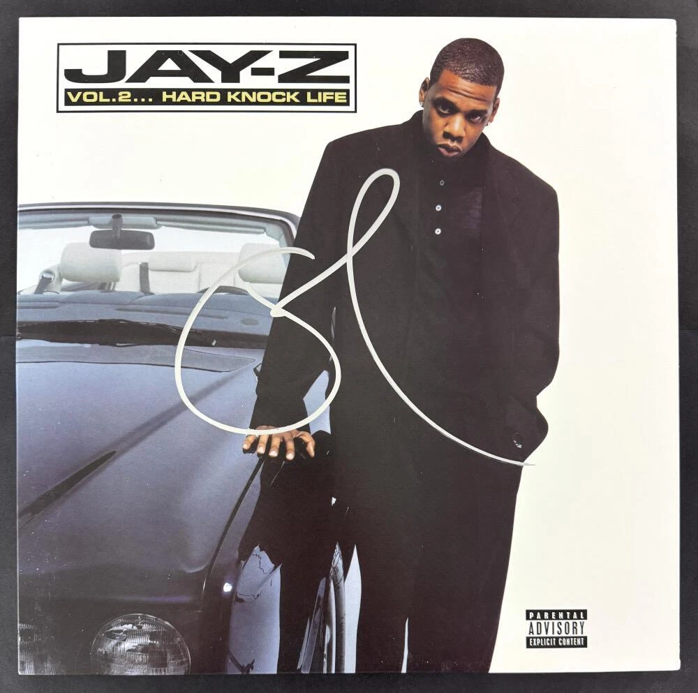 Jay-Z Sean Carter Signed Autograph Album Vinyl Record Hard Knock Life w/ Beckett