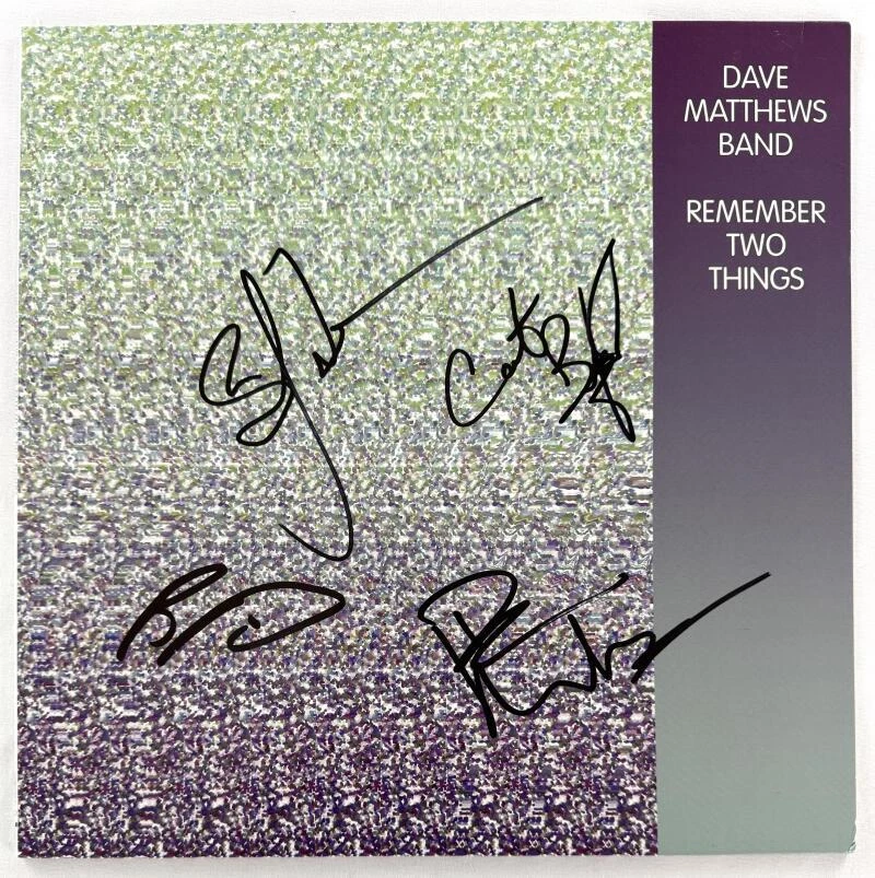 Dave Matthews Band Signed Autograph Album Record Remember Two Things w/ Beckett