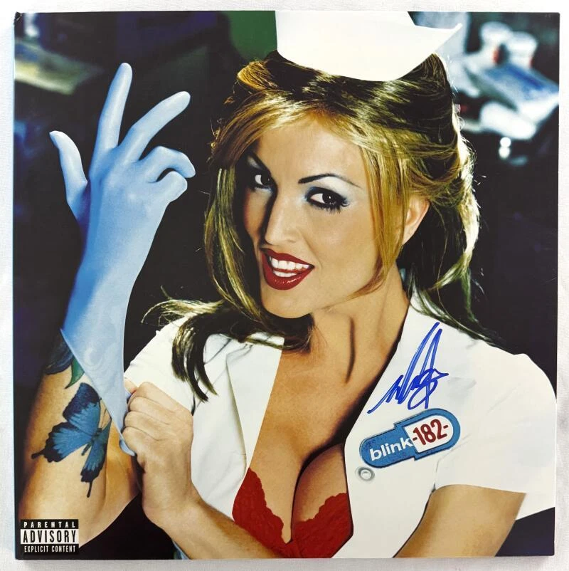 Mark Hoppus Blink-182 Signed Autograph Album Vinyl Record - Enema of the State