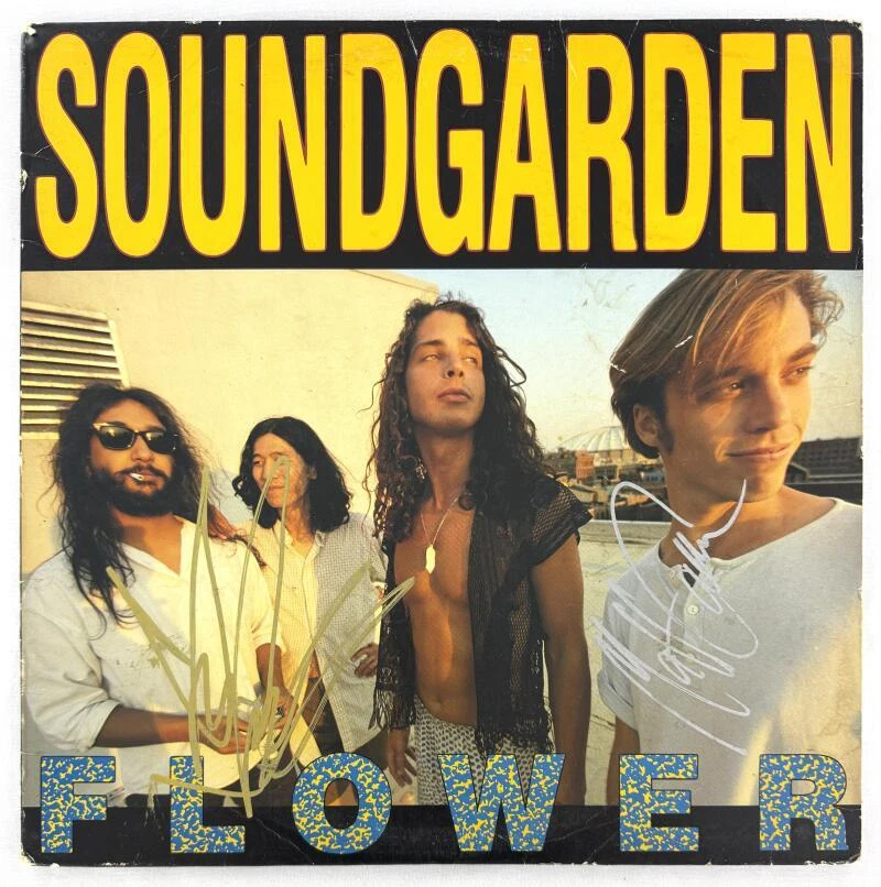 Matt Cameron & Chris Cornell Signed Autograph Album Vinyl Record Soundgarden JSA