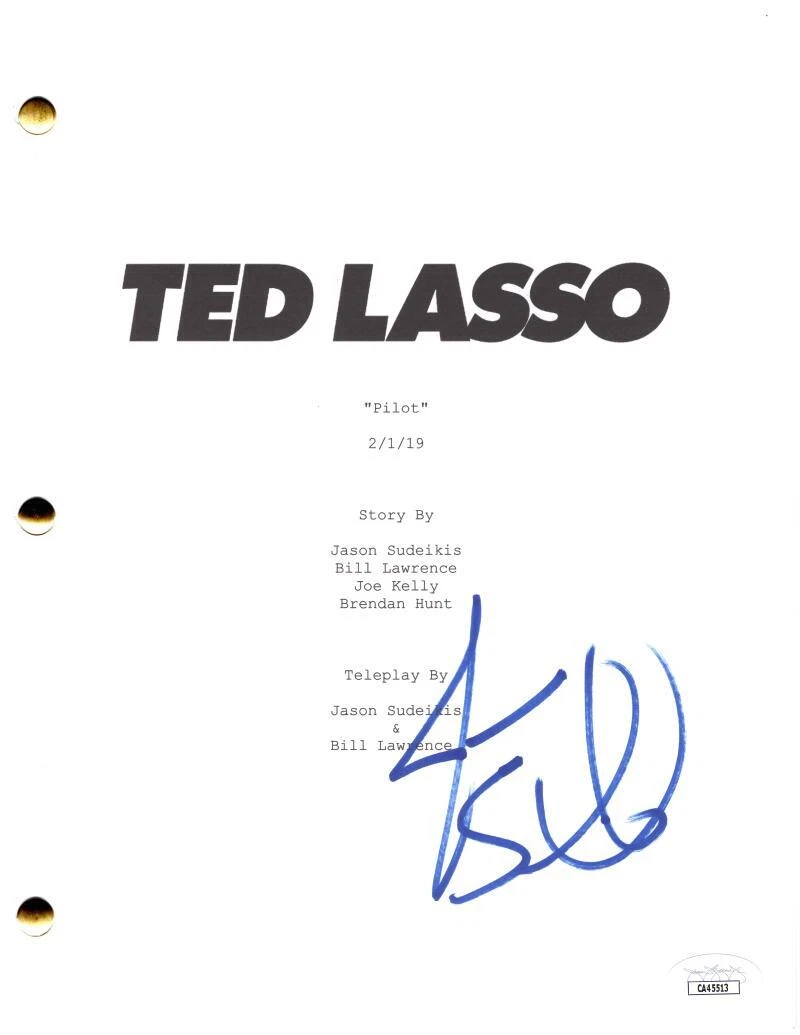 Jason Sudeikis Signed Autograph Ted Lasso Full Pilot Script Screenplay JSA COA