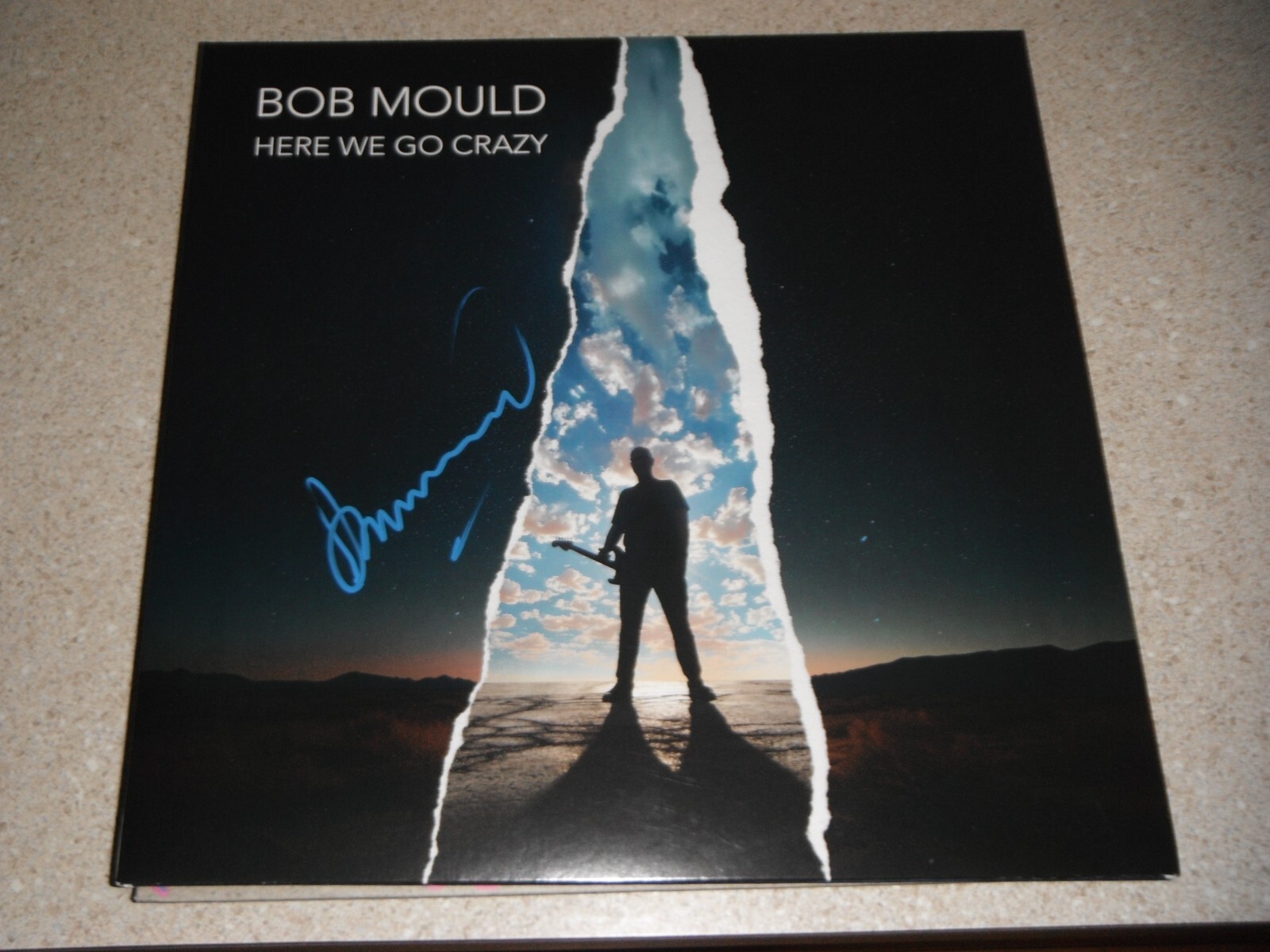 BOB MOULD SIGNED HERE WE GO CRAZY VINYL ALBUM