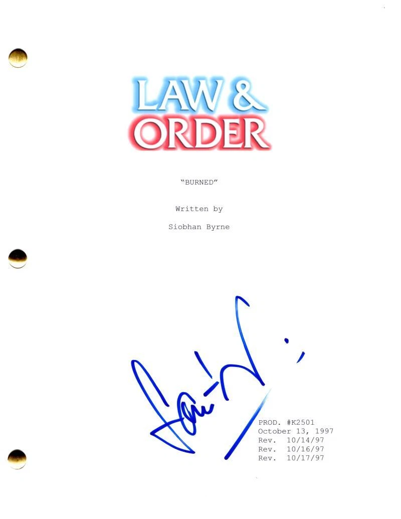 Sam Waterston Signed Autograph Law & Order Full Episode Script - ADA Jack McCoy