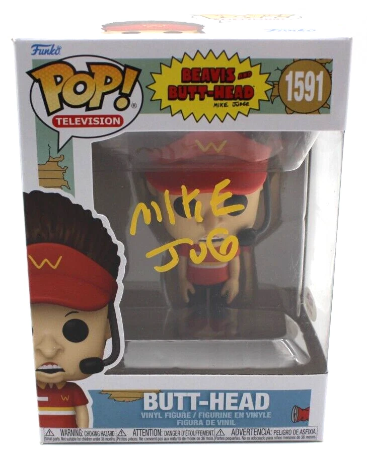 Mike Judge Butt-Head 1591 Signed Funko Beavis Butt-Head w/PSA DNA COA AO81242