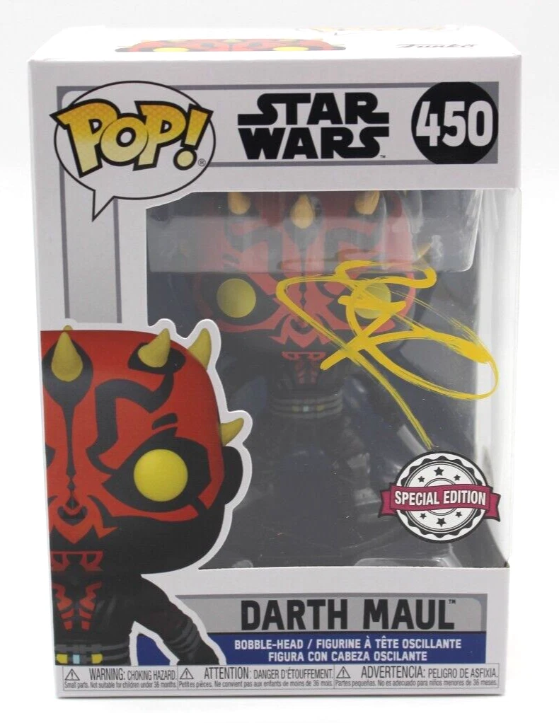 Ray Park Darth Maul Star Wars Signed Funko Pop 450 w/PSA DNA COA AO73823