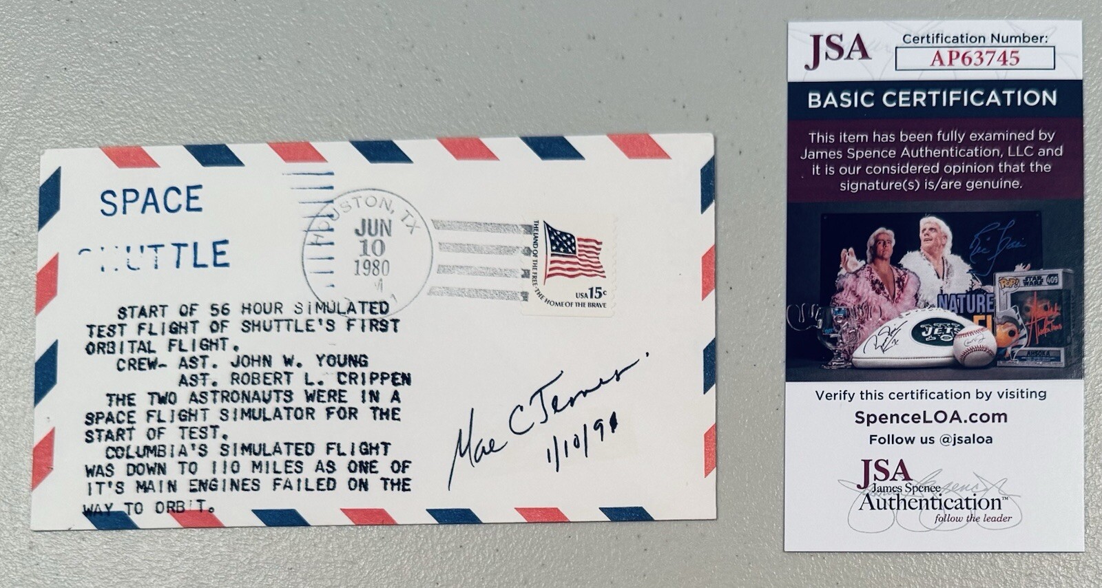 Mae Jemison Signed Autographed First Day Cover JSA Certified Astronaut NASA 2