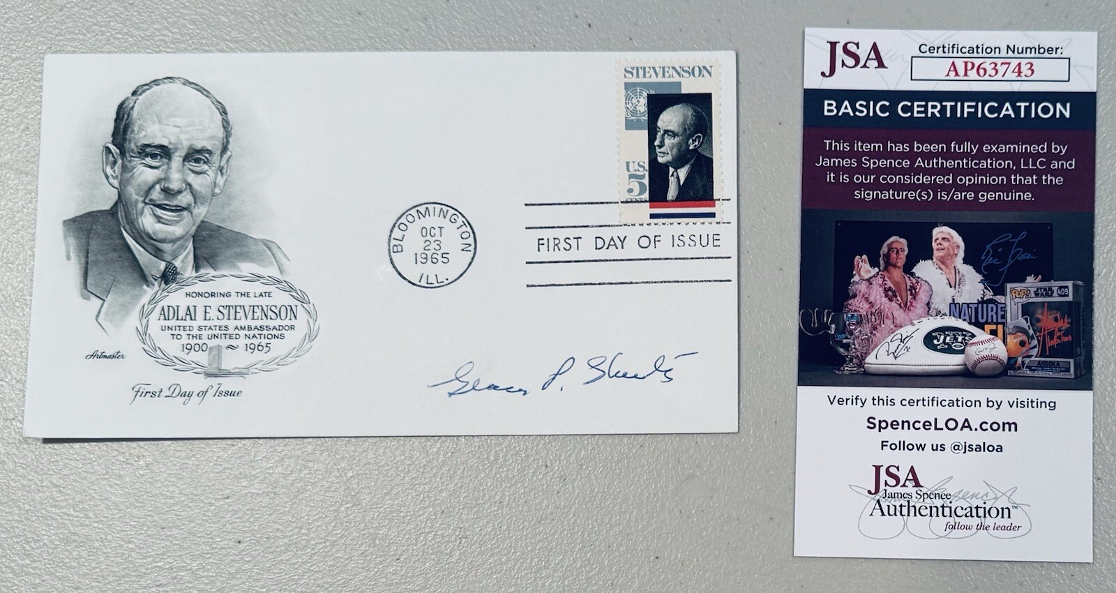 George Shultz Signed Autographed First Day Cover JSA Secretary State Reagan 1