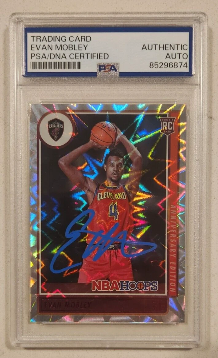 Evan Mobley Signed 2021-22 Panini Hoops Anniversary Ed Card w/ PSA/DNA COA RC