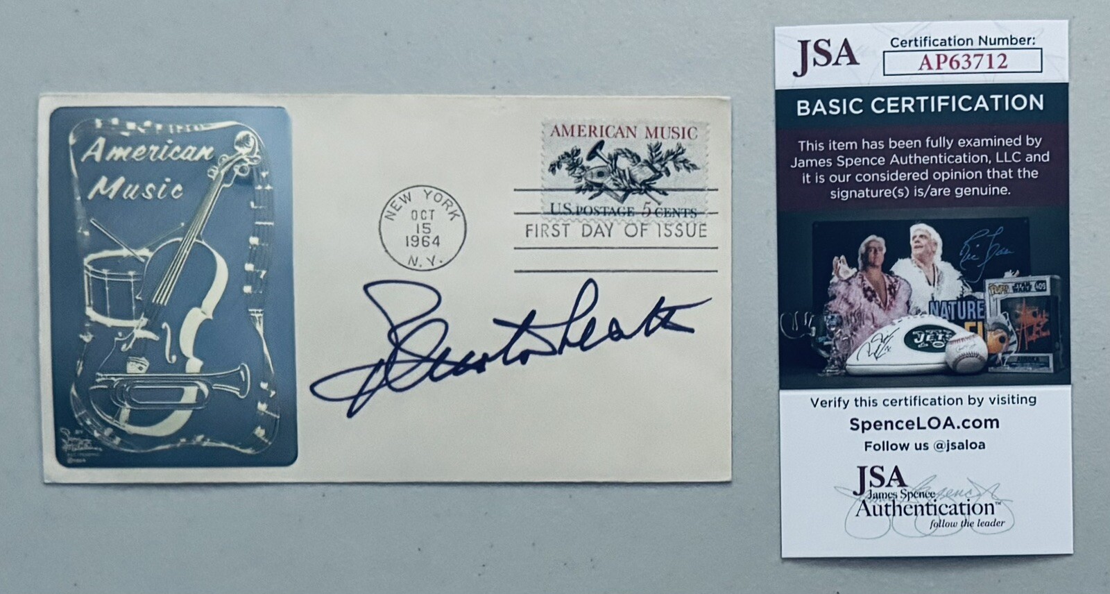 Renata Scotto Signed Autographed First Day Cover JSA Cert Opera Singer Soprano