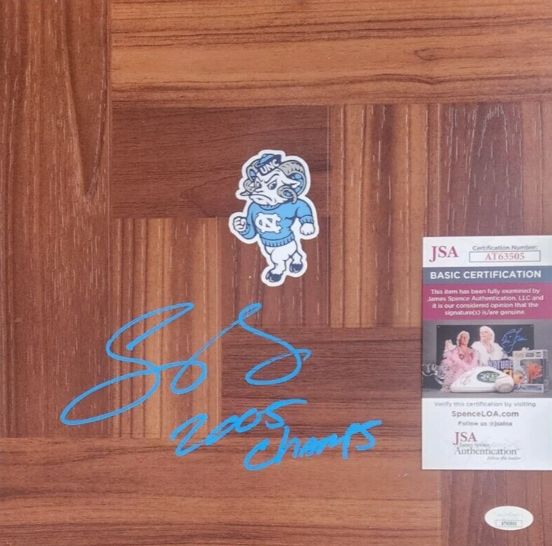 Sean May Signed Floorboard w/ JSA COA 
