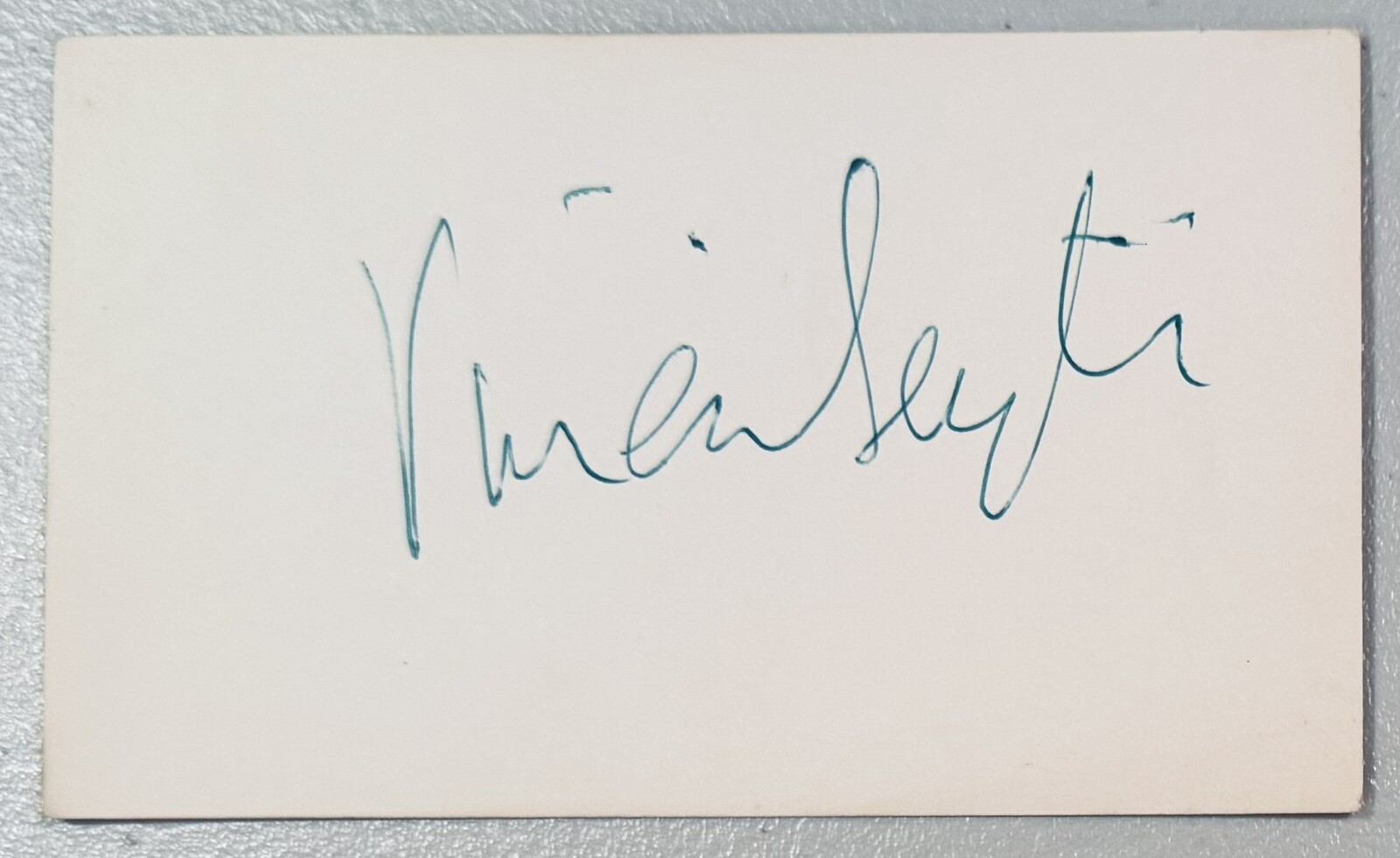 Vivien Leigh Signed Autographed 3x5 Card Full JSA Letter Gone With The Wind