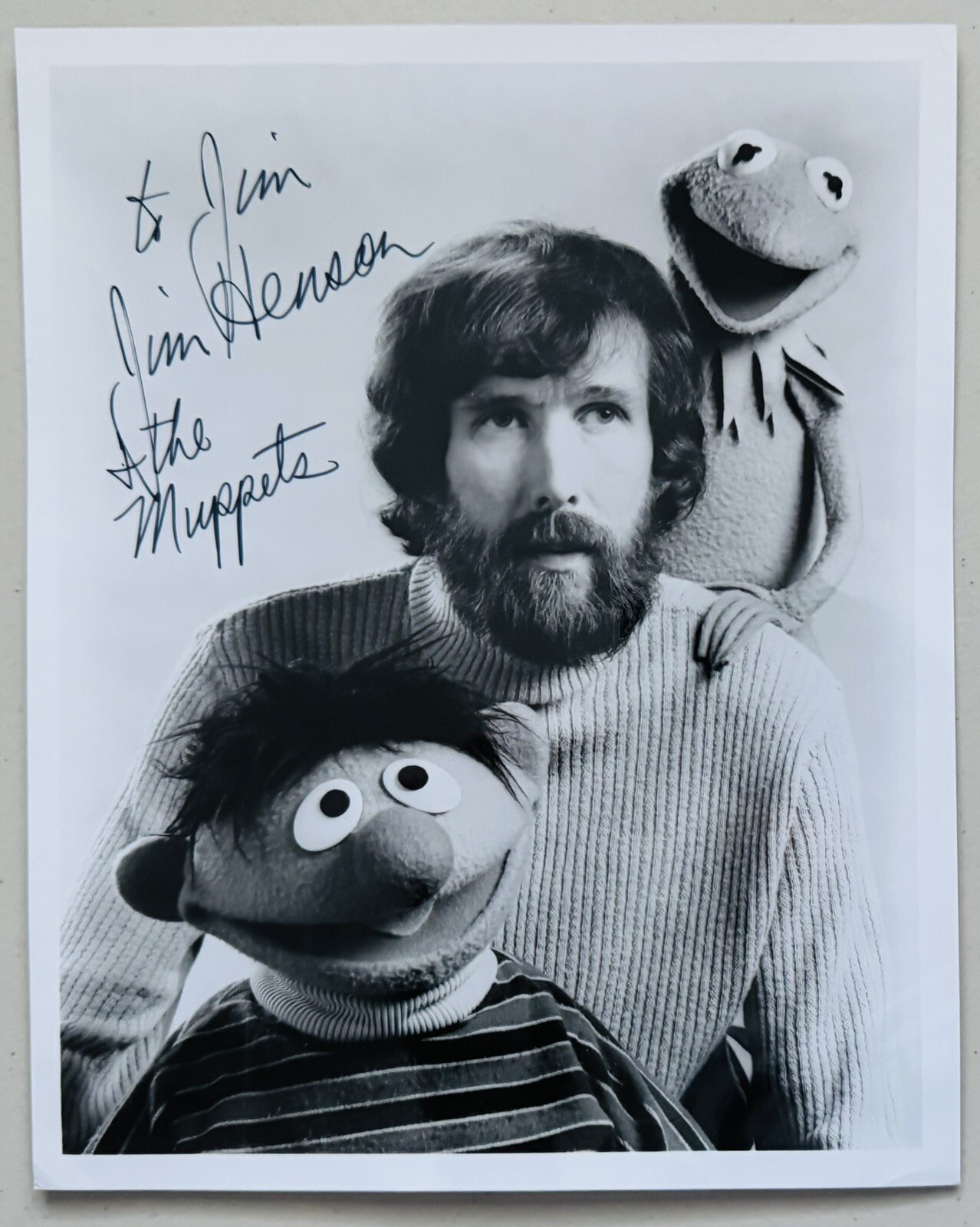Jim Henson Early Signed Autographed 8x10 Photo w Muppets Inscription JSA Letter