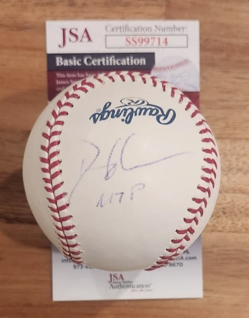 David Gregory Signed OMLB Baseball JSA COA #SS99714 MTP Insc. NBC Meet the Press