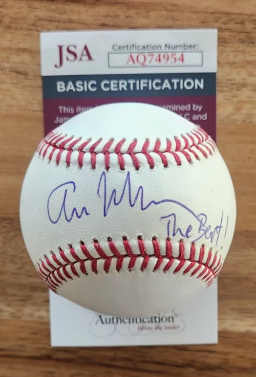 Ari Melber Signed Official MLB Baseball JSA COA AQ74954 The Beat with Ari Melber