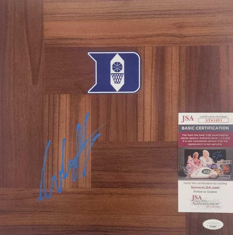 Caleb Foster Signed Floorboard w/ JSA COA #AT63493 Duke Blue Devils