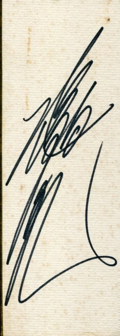 Tsuneo Horiuchi Yomiuri Giants Japanese HOF Meikyukai Rare Signed Autograph