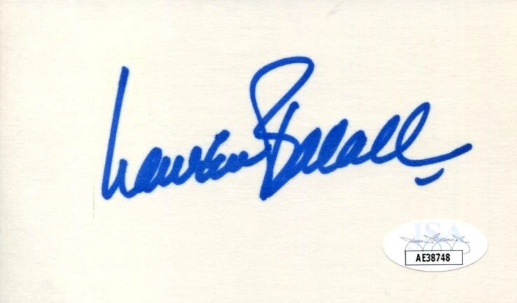 Lauren Bacall Key Largo Big Sleep The Shootist Oscar Nom Signed Autograph JSA