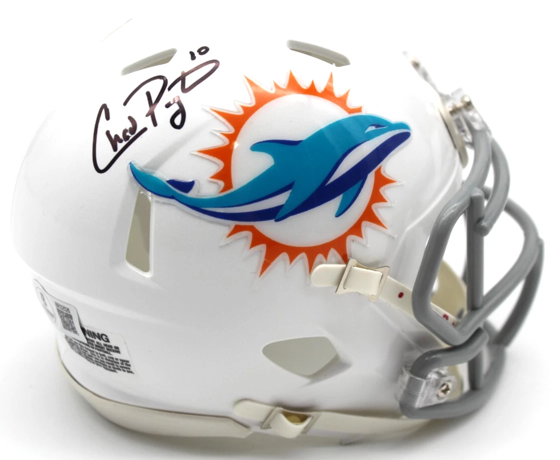 Chad Pennington Miami Dolphins Signed Mini Football Helmet w/Beckett BR32526