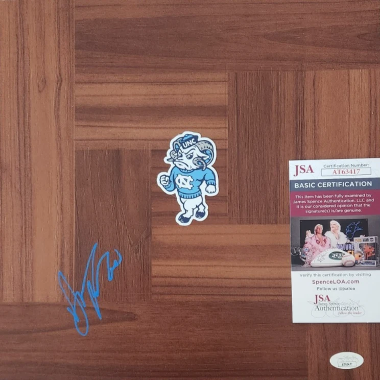 Harrison Barnes Signed Floorboard JSA COA #AT63417 UNC North Carolina Tar Heels